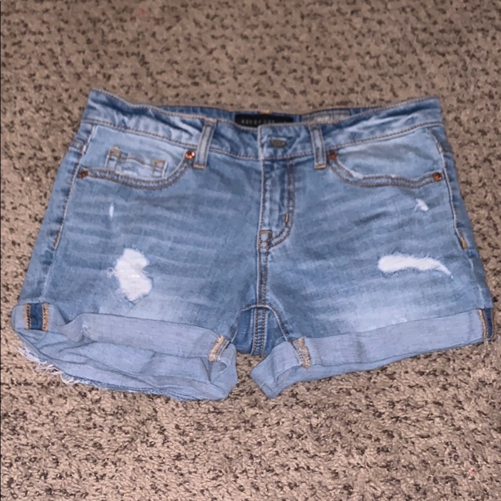 denim shorts